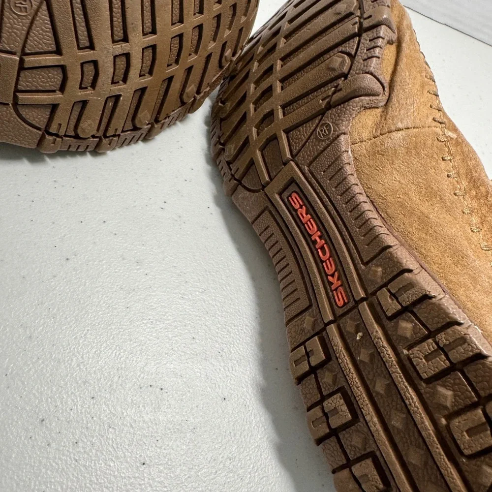Boho Suede Faux Fur Lined Women Size 8 Skechers Relaxed Fit Memory Foam Boots‎